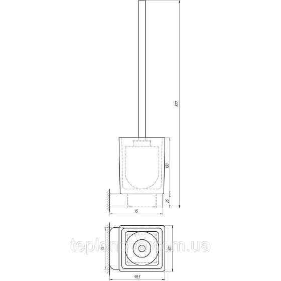 Ерш напольный TOPAZ TKB 8329-BL черный Черновцы