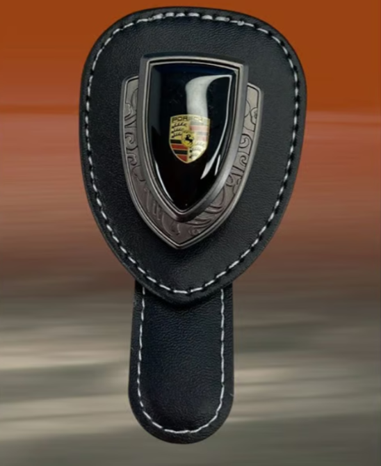 Автомобільний тримач, кліпса на сонцезахисний козирок для окулярів, карток з емблемою Porsche Луцьк - фото 4