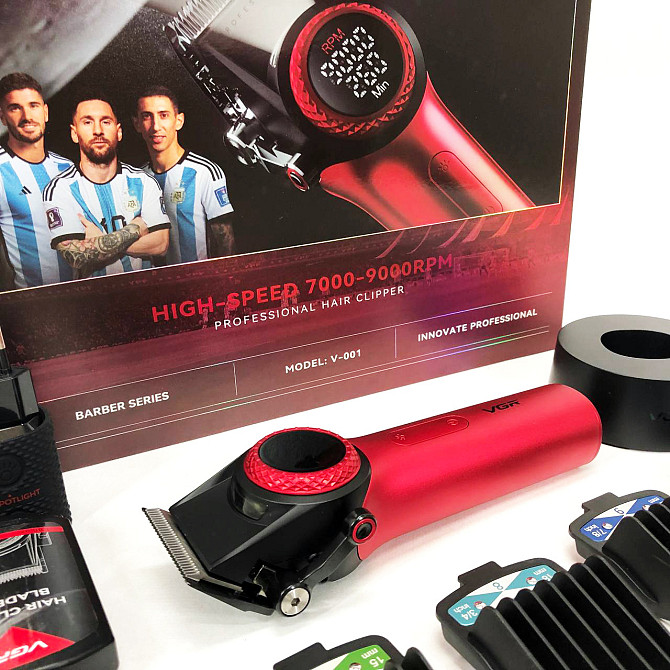 Хороші машинки для стрижки волосся для дому VGR V-001 RED, Хороший NT-482 бездротовий триммер Київ - фото 8