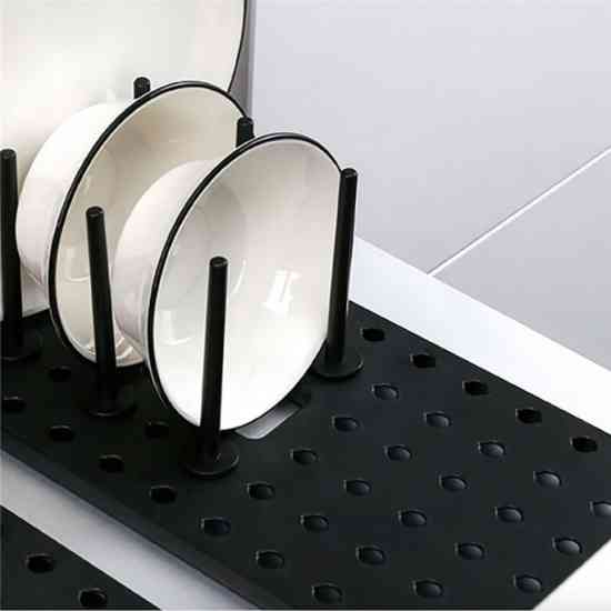 Органайзер для крышек и посуды телескопический , Регулируемый Кухонный держатель для тарелок Винница