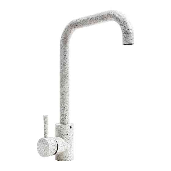 VALESO Комплект: Мийка SELENA 7950 біла в крапку + Змішувач NS02A білий в крапку + Сифон 1041 Киев