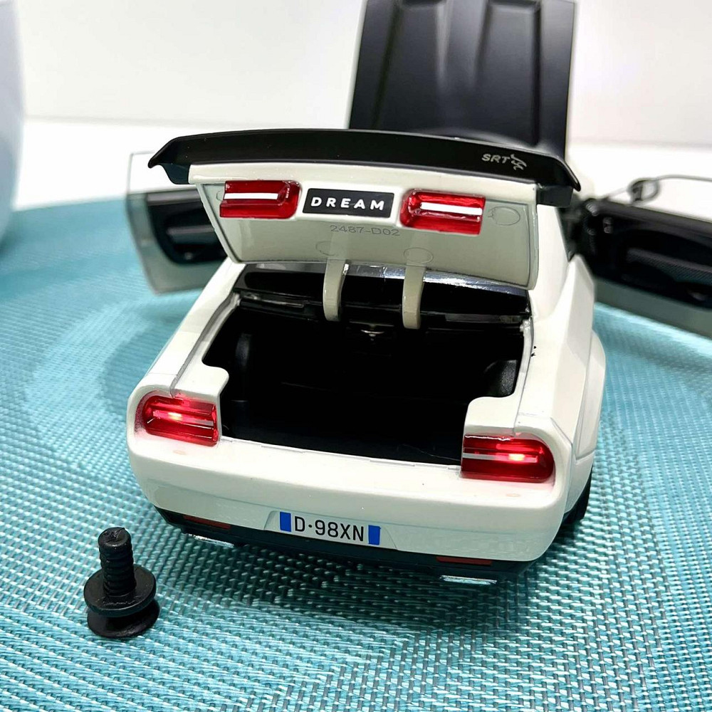 Машинка металева Авто Експерт Chevrolet Camaro 1:24 відчиняються двері капот багажник світло/звук Біла (GT-12099) Чернігів - фото 8