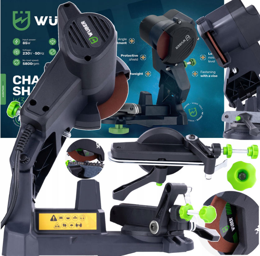 Верстат для заточування ланцюгів 85W 5800об/хв Wuber (Польща) Київ - фото 1