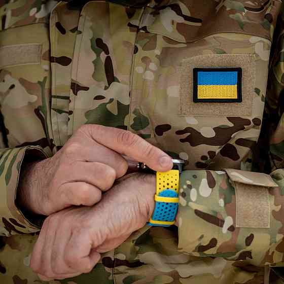 Шеврон на липучці Flag of Ukraine "Флаг України" (Патч, Нашивка, емблема) Нововолинськ