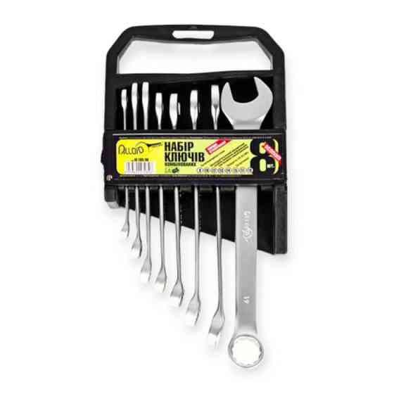 Набор ключей рожково-накидных 8-19 мм 8 шт (планшет) CrV Мукачево