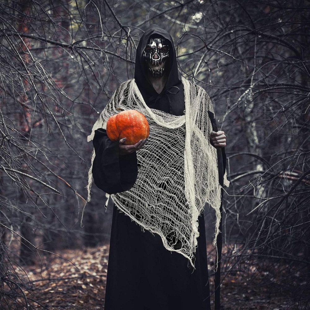 Тканина на Хелловін 1 штука 180 на 80 см білий Київ - фото 3