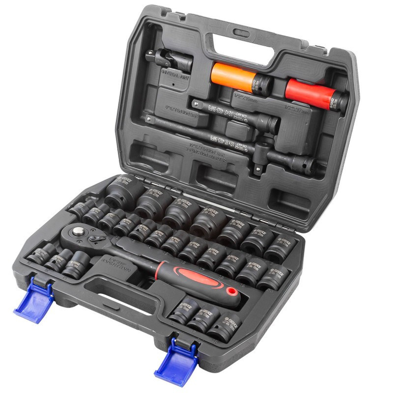 Набор инструментов ударных 32пр.1/2''( 6-гр: 8-32мм, 12гр: 10,12,14,15,17,19,36ммCr-Mo) Forsage F-4323-5MPB Одесса - изображение 3