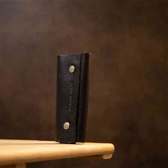 Універсальна шкіряна ключниця Чорний (GRANDE PELLE) Київ