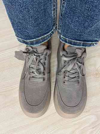 Кеды женские Hengji 536-10 замшевые на платформе с окантовкой бежевые, 36, 23,5 см Киев