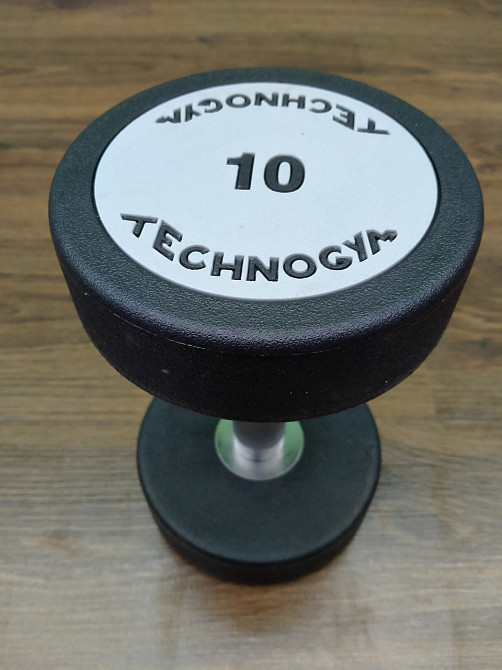 Гантель 10 кг цельная полиуретановая TECHNOGYM Киев - изображение 3