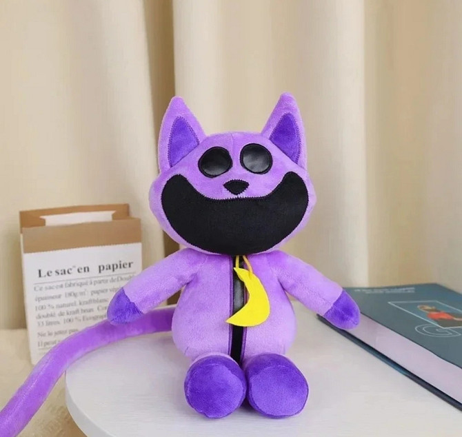 Игрушки кот дрема CATNAP 45-55см улыбающиеся животные Poppy Playtime плюшевая игрушка Киев - изображение 1