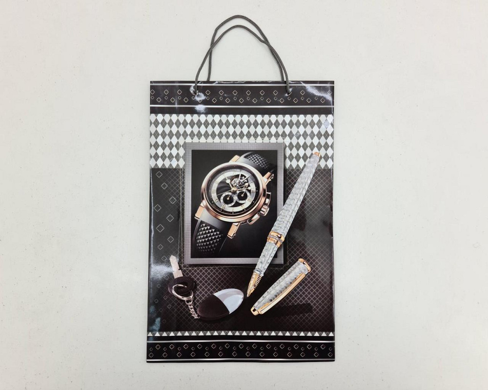 Великий паперовий пакет вертикальний 25/37/8 (артBV-217) (12 шт.) Харків - фото 3