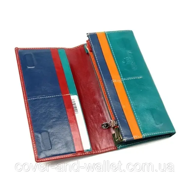 Класичний жіночий гаманець пудрового кольору із гладкої шкіри Marco Coverna Київ - фото 10