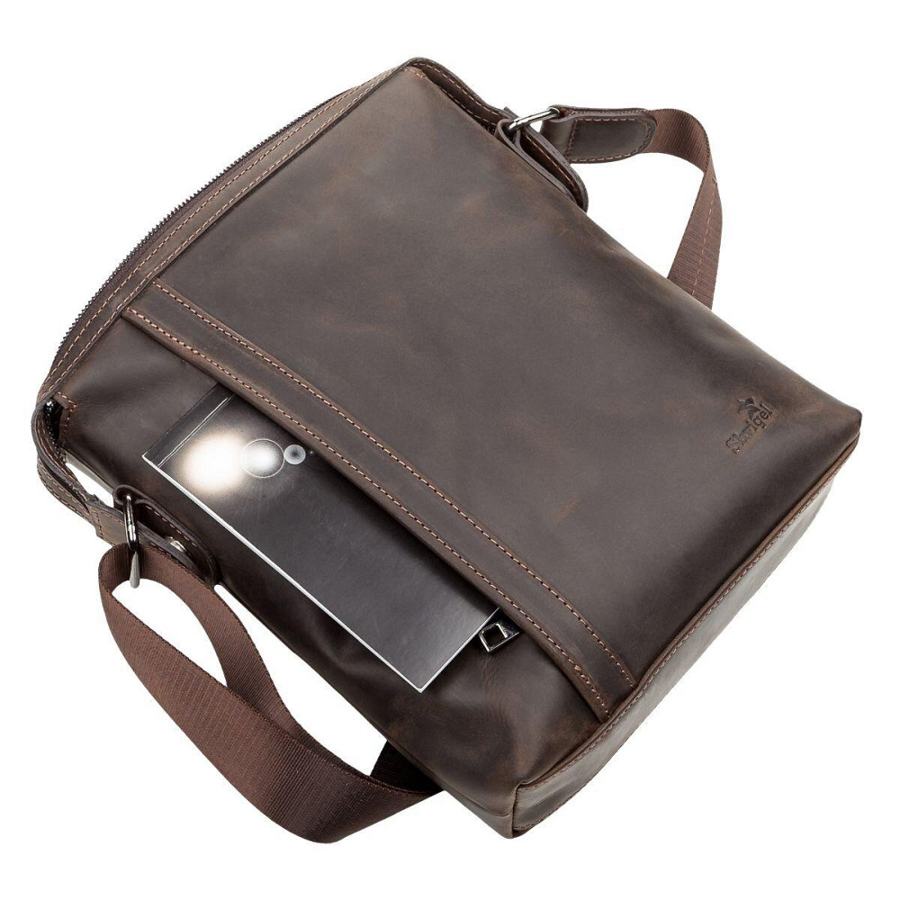 Сумка мужская SHVIGEL 11099 кожаная Коричневая Киев - изображение 1