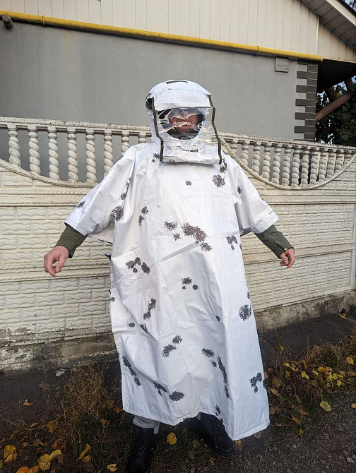 Пончо Анти-тепловізор дощовик масккостюм, захист від тепловізора та від дощу та снігу, антитепловізо Днепр - изображение 4