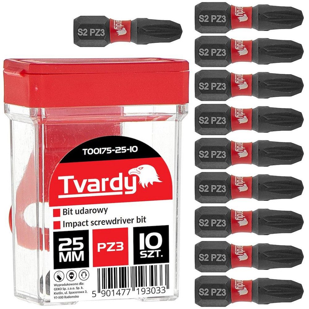Біта ударна "Tvardy" Pozidriv Pz3 x 25мм Киев - изображение 4