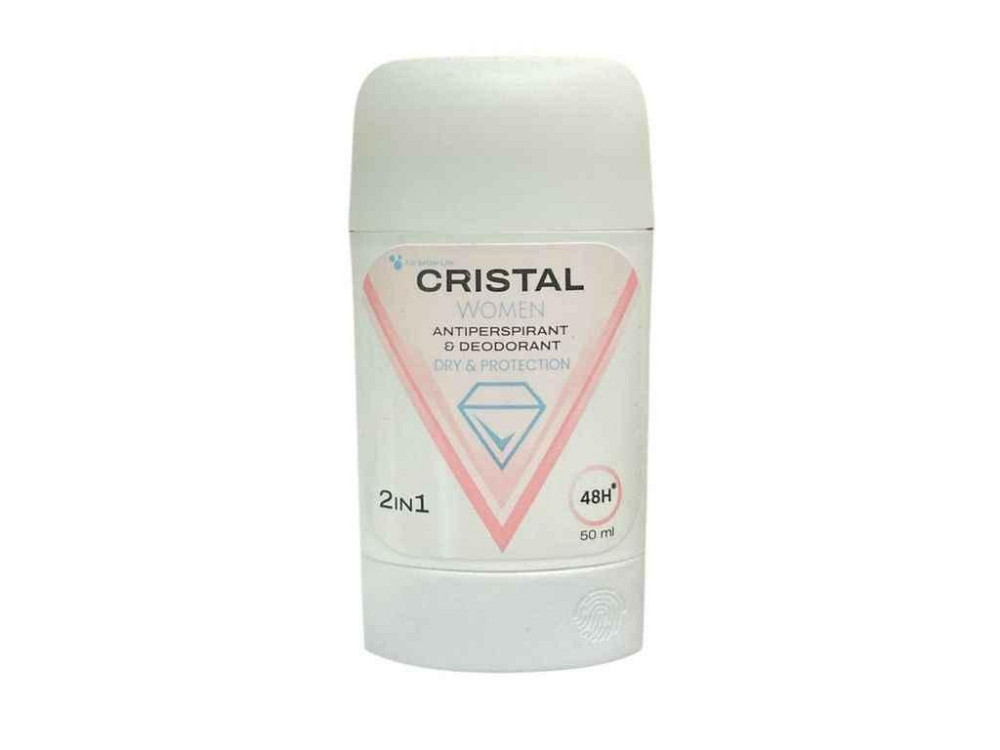 Дезодорант-антиперспирант 50мл 2в1 для женщин ТМ CRISTAL Киев - изображение 1