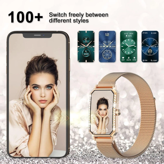 Уценка Смарт-часы женские Blackview R9 Gold, 1,43
