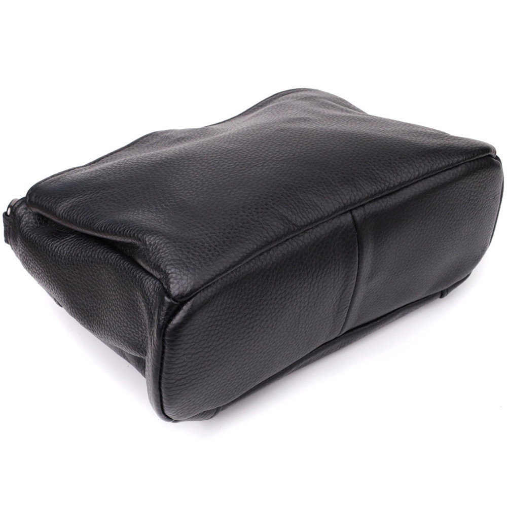 Сумка на плечо из натуральной кожи для женщин Vintage 23007 Черный Киев - изображение 6