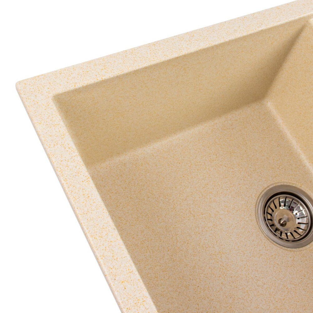 PLATINUM Гранітна мийка для кухні Platinum 7950 Selena матова Пісок Київ - фото 4