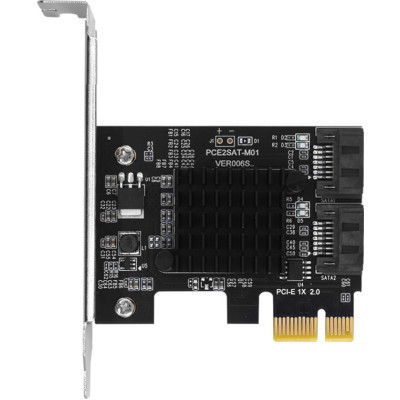 Контролер Dynamode PCI-E to 2 х SATA III (6 Gb/s), 2 ch (PCI-E-2xSATAIII-Marvell) Вінниця - фото 1