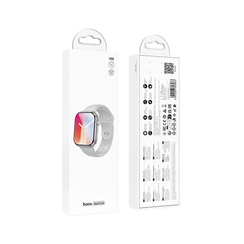 Смарт-годинник HOCO Y30 50mm. 230 mAh. IP67 Smart sports watch(call version) Silver Одеса - фото 2