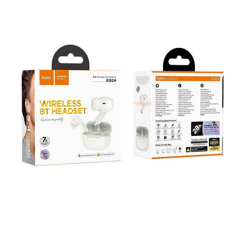Бездротові навушники HOCO EQ24 Estrella wireless BT headset Monet Gold Одеса - фото 2
