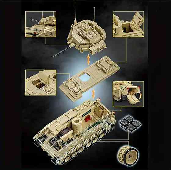 Конструктор військова техніка M2 Bradley | 1862 деталі | Киев
