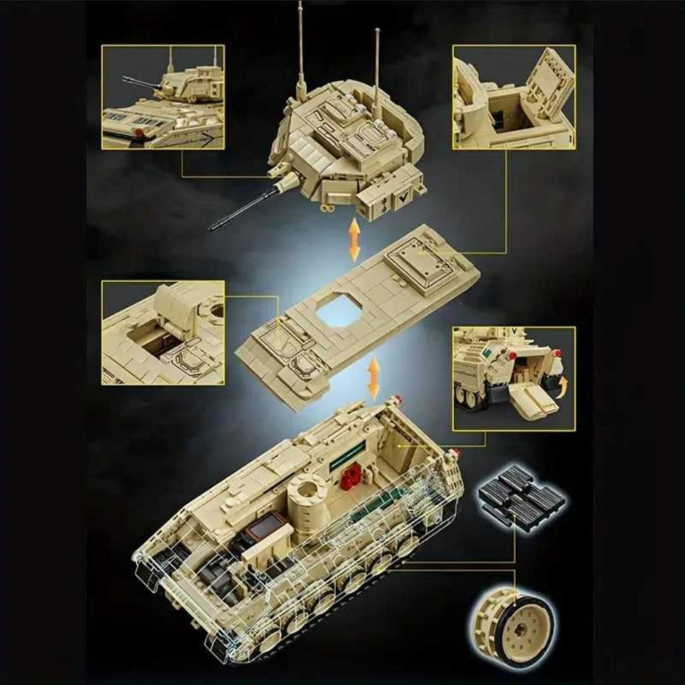 Конструктор військова техніка M2 Bradley | 1862 деталі | Киев - изображение 2