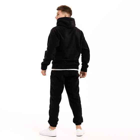 Флисовый зимний мужской костюм Pobedov Mariot. Черный мужской флисовый костюм Киев