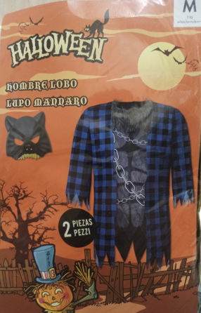 Дитячий костюм Перевертня на Хелловін розмір М для дітей 7-10 років (122-140) чорний Київ