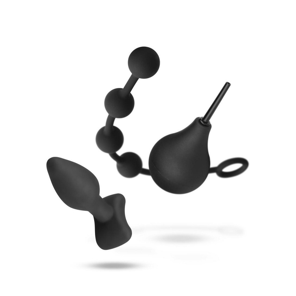Набор новичка для анальной стимуляции Nexus ANAL BEGINNER KIT, спринцовка, анальные бусы и пробка Sex Aura Киев - изображение 3