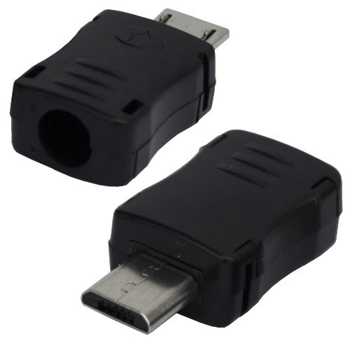 Штекер miсro USB (к Samsung) , под шнур, пластик Полтава - изображение 1