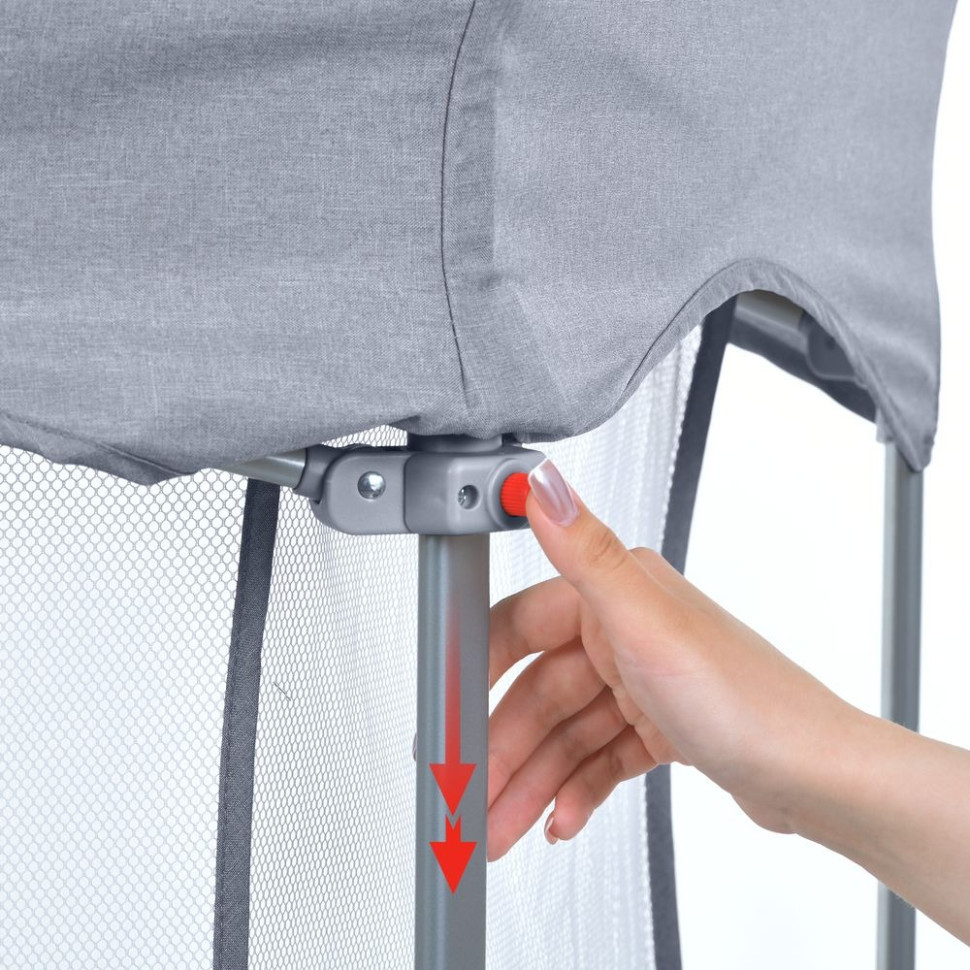 Детский манеж SWIFT 6 ME 1195 Gray 145х117х74 см Винница - изображение 6