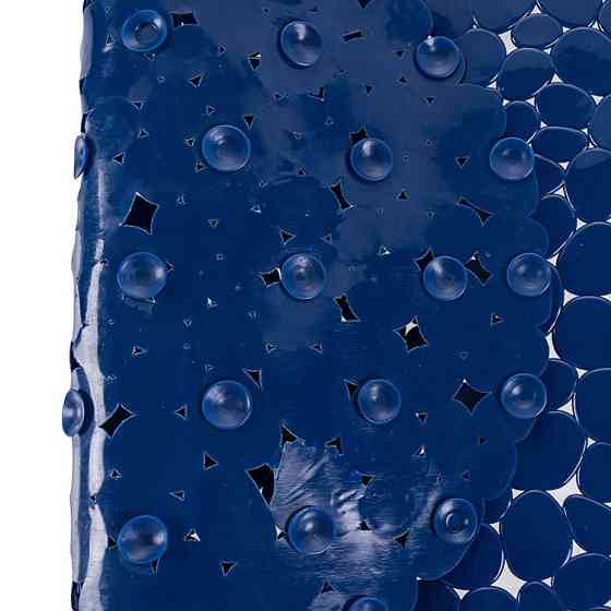 Силиконовый коврик для ванны и душа Bathlux овальной формы, нескользящий, люкс качество 69 х 35 см Синий Каменец-Подольский