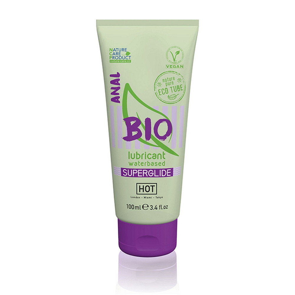 Анальный лубрикант на водной основе Hot Bio lubricant Superglide Anal, 100 мл Sex Aura Киев - изображение 1