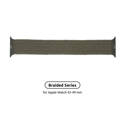 Ремешок для смарт-часов Armorstandart Braided Solo Loop для Apple Watch 49/46/45/44/42 (Series 1-3) Inverness Green Size 10 (172 mm) (ARM58077) Винница - изображение 1