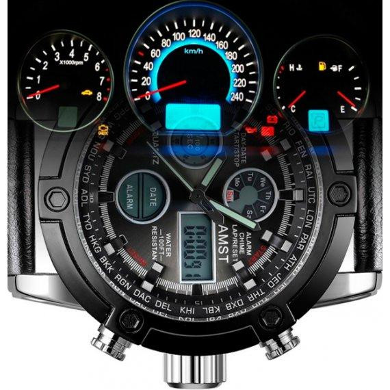 Годинник чоловічий тактичні водостійкий AMST Mountain Green (2 ремінці) Вінниця - фото 8