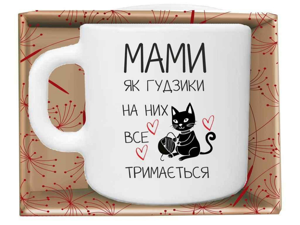 Чашка 320мл Мами, як гудзики в подар.уп. ТМ FARGLASS Киев - изображение 1