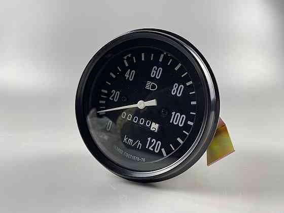 Спідометр механічний ГАЗ-3307 УАЗ діаметр 100 мм. 0-120 км гнучкий вал М18х1.5 підсвічування 12В Мукачево