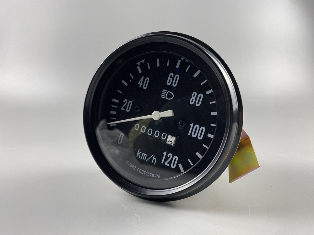 Спідометр механічний ГАЗ-3307 УАЗ діаметр 100 мм. 0-120 км гнучкий вал М18х1.5 підсвічування 12В Мукачево - фото 6