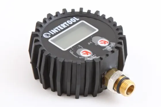 Манометр для пістолета підкачки цифровий Intertool 1/4 різьблення внизу Вінниця