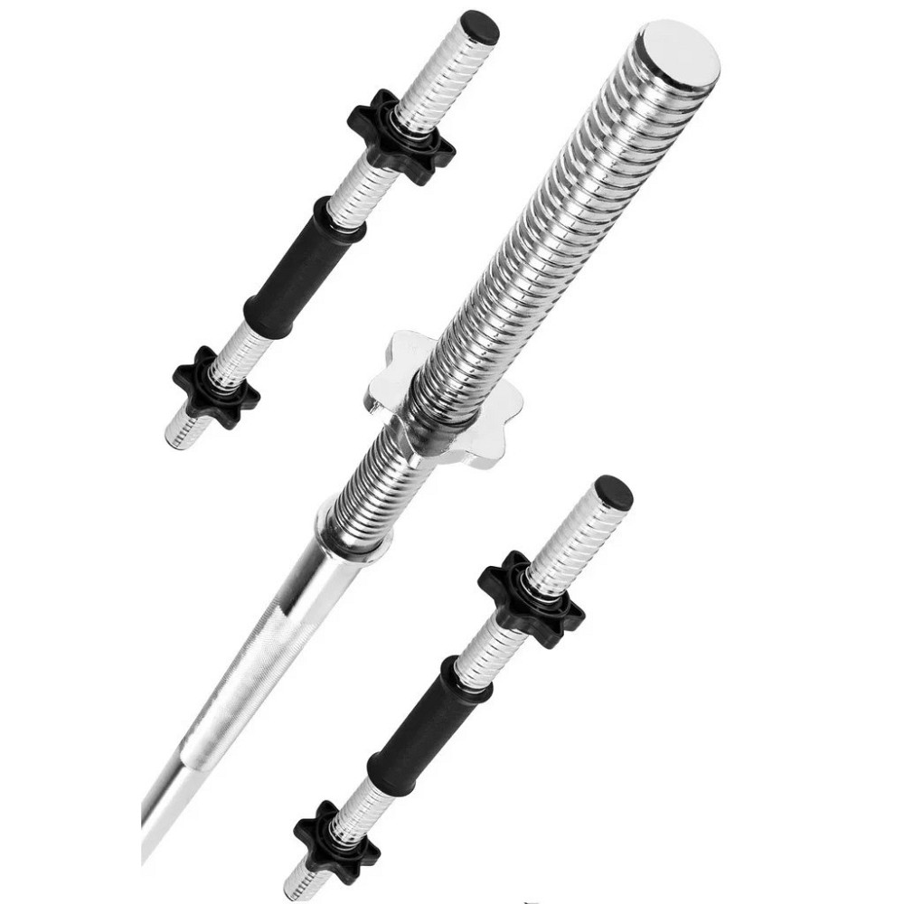 Гантелі 2 * 26 кг розбірні + Штанга 120 кг пряма фіксована складальна комплект набір для дому Київ - фото 3