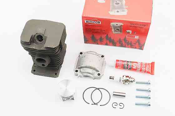 Циліндр к-кт (цпг) MS-180 38mm (палець 10mm) "чорний"+піддон+свічка+герметик+болти Киев