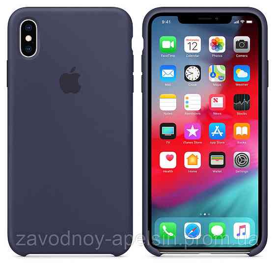 IPhone X XS 10 Чохол Silicone Case MRXE2FE/A (Midnight Blue) Одеса