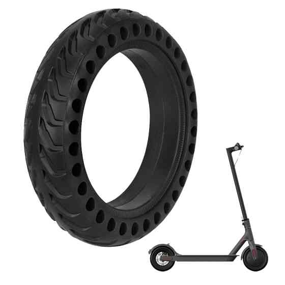 Беcкамерная шина для электросамоката Xiaomi M365, Pro,1S, Pro 8 1/2x2 (8,5x2-34 black) антипрокольна Бровары
