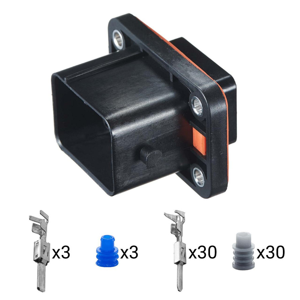 Роз'єм конектор 33-кон., ЕБУ, метал, TE Америка універс., Салон, Chevrolet Київ - фото 1