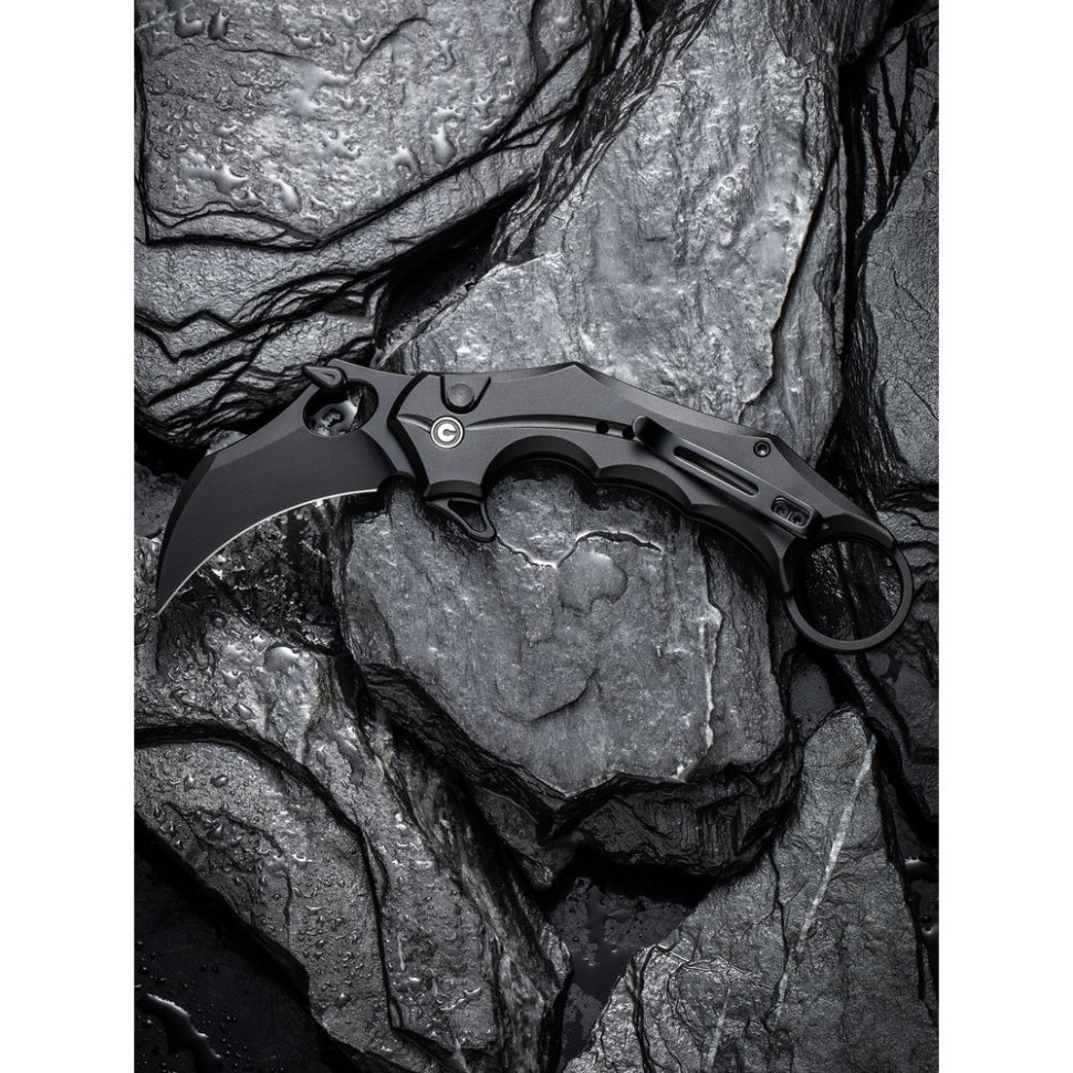 Ніж складаний кишеньковий Civivi Incisor II, (5.1 см) Nitro-V / Aluminum чорний Киев - изображение 15