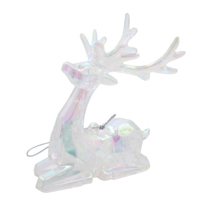 Прикраса декоративна Chomik Олень, пластик, перламутр, 8х9 см (5900779895881) Вінниця - фото 3