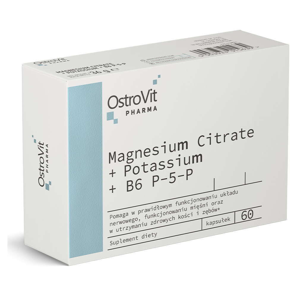 Pharma Magnesium Citrate + Potassium + B6 P-5-P 60 caps Луцьк - фото 1